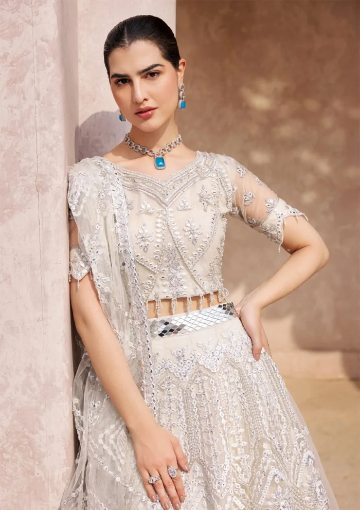 Emaan Adeel Mirha -MH 201 Luxury Lawn Collection - Image 6