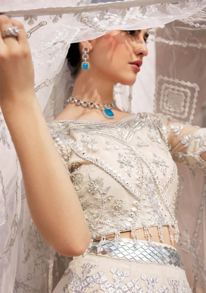 Emaan Adeel Mirha -MH 201 Luxury Lawn Collection - Image 7