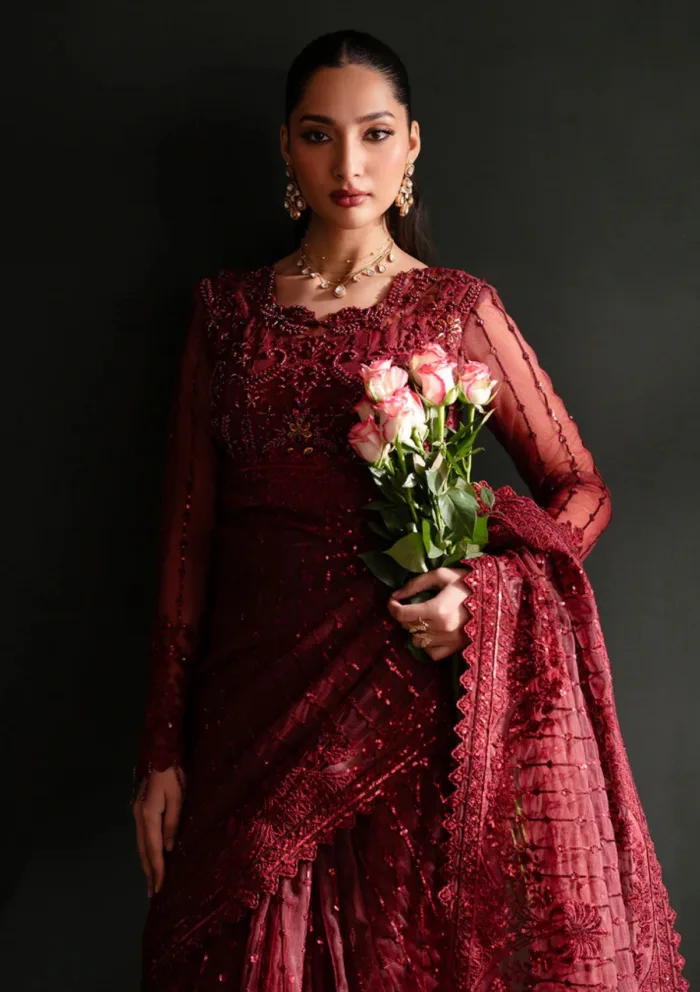 Emaan Adeel Lalish Nooresha Luxury Lawn Collection - Image 4