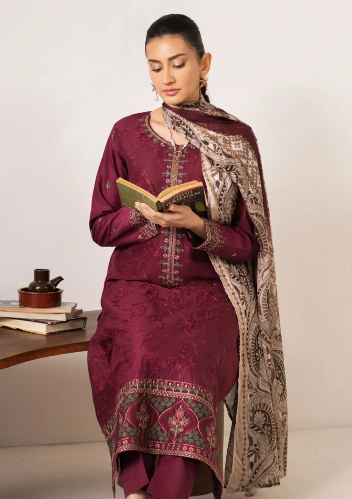 Esra EM25 06 Mizaj Luxury Lawn Collection - Image 3