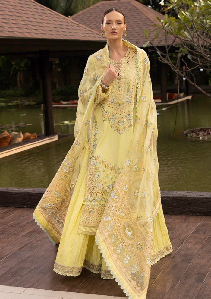 Faiza Saqlain Azalea Zinnia Luxury 25 Lawn Collection - Image 2