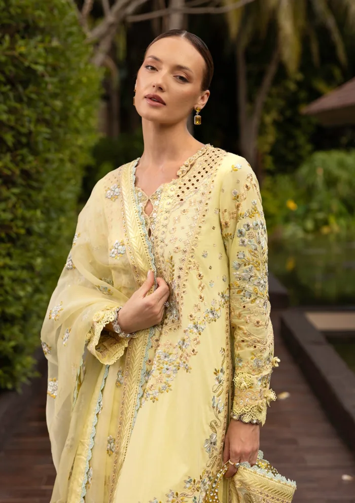 Faiza Saqlain Azalea Zinnia Luxury 25 Lawn Collection - Image 4