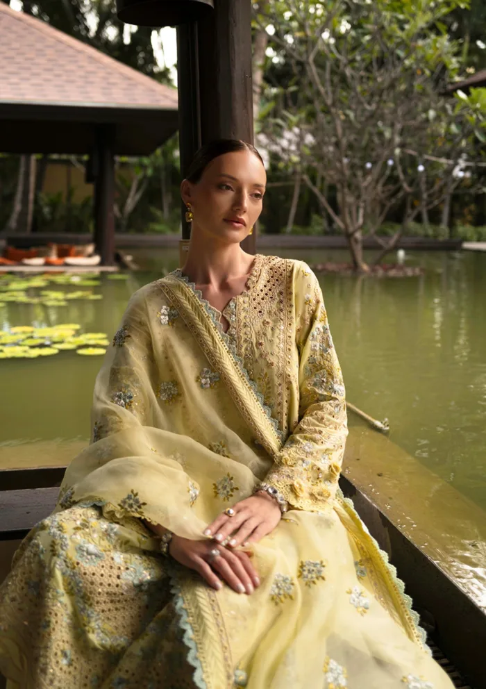 Faiza Saqlain Azalea Zinnia Luxury 25 Lawn Collection - Image 5