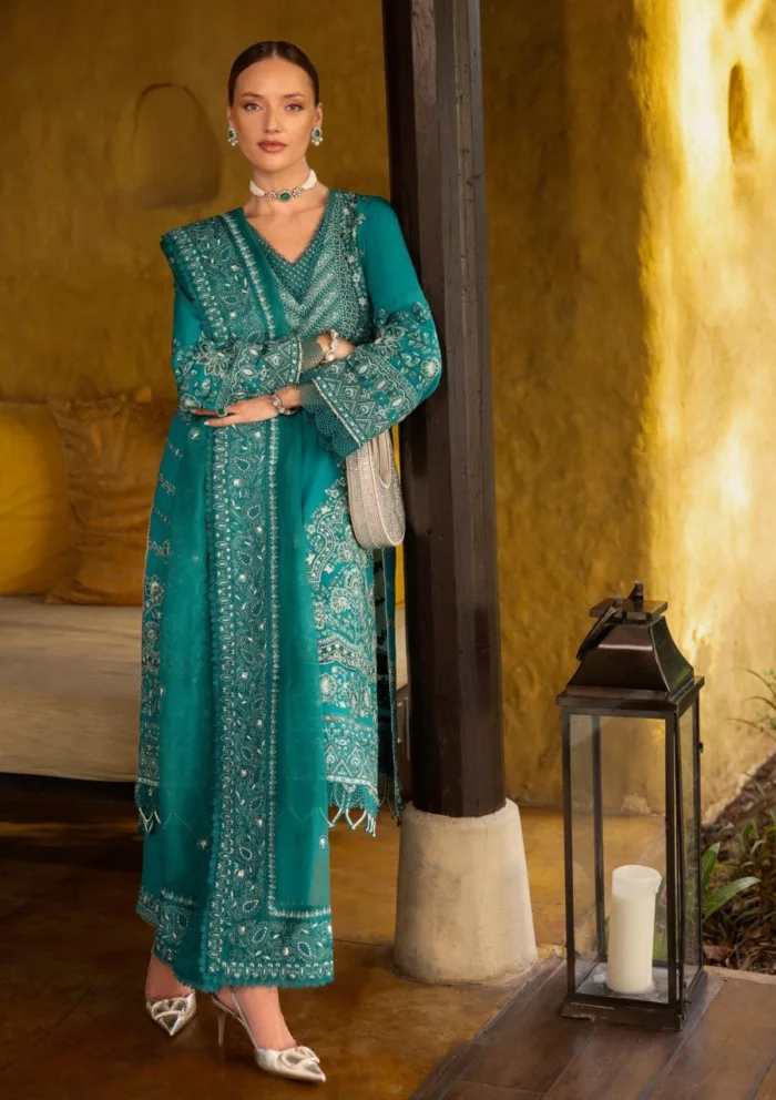 Faiza Saqlain Calla Zinnia Luxury 25 Lawn Collection - Image 2