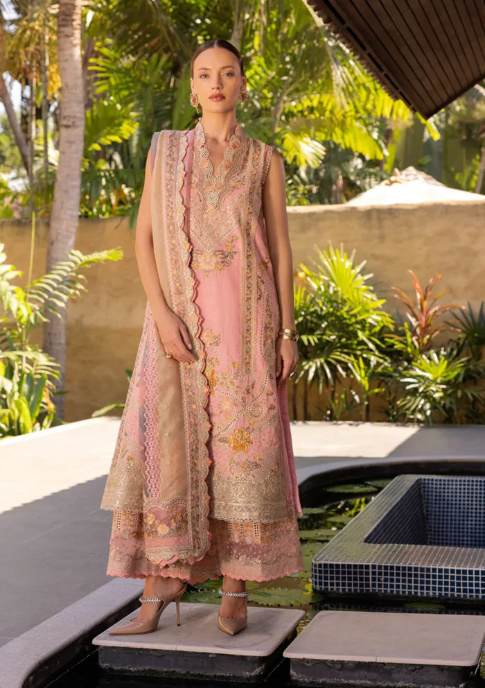 Faiza Saqlain Peony Zinnia Luxury 25 Lawn Collection - Image 4