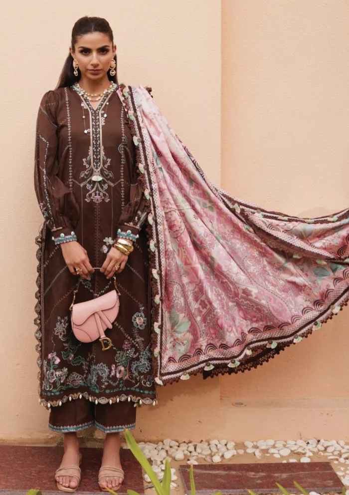 Farah Talib Aziz FTL25 08 Luella Lindtt Luxury Unstitched Lawn Collection - Image 3