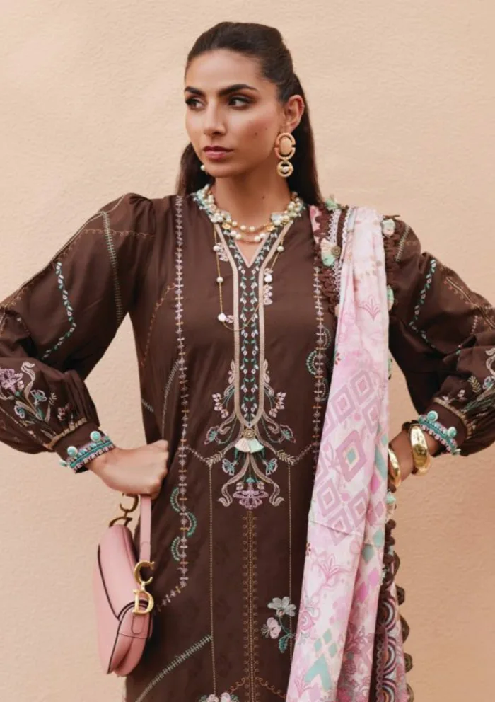 Farah Talib Aziz FTL25 08 Luella Lindtt Luxury Unstitched Lawn Collection - Image 5