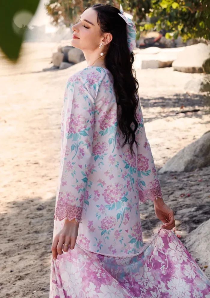 Farasha Eid Summer 25 Blossom Mist Aurea Luxury Lawn Collection - Image 3