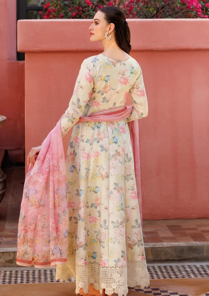 Farasha Eid Summer 25 Meadow Blush Aurea Luxury Lawn Collection - Image 2