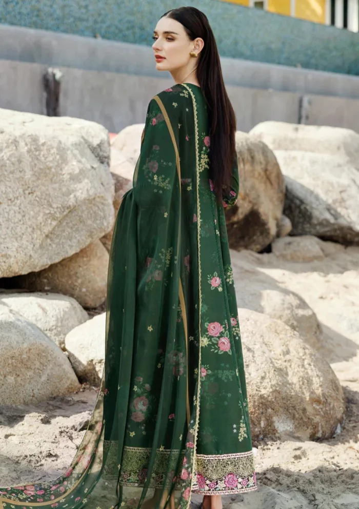 Farasha Eid Summer 25 Mystic Pine Aurea Luxury Lawn Collection - Image 2