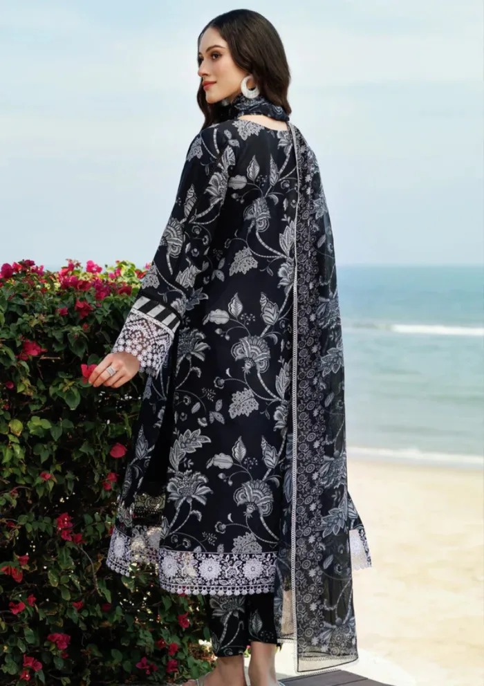 Farasha Eid Summer 25 Sable Dusk Aurea Luxury Lawn Collection - Image 2