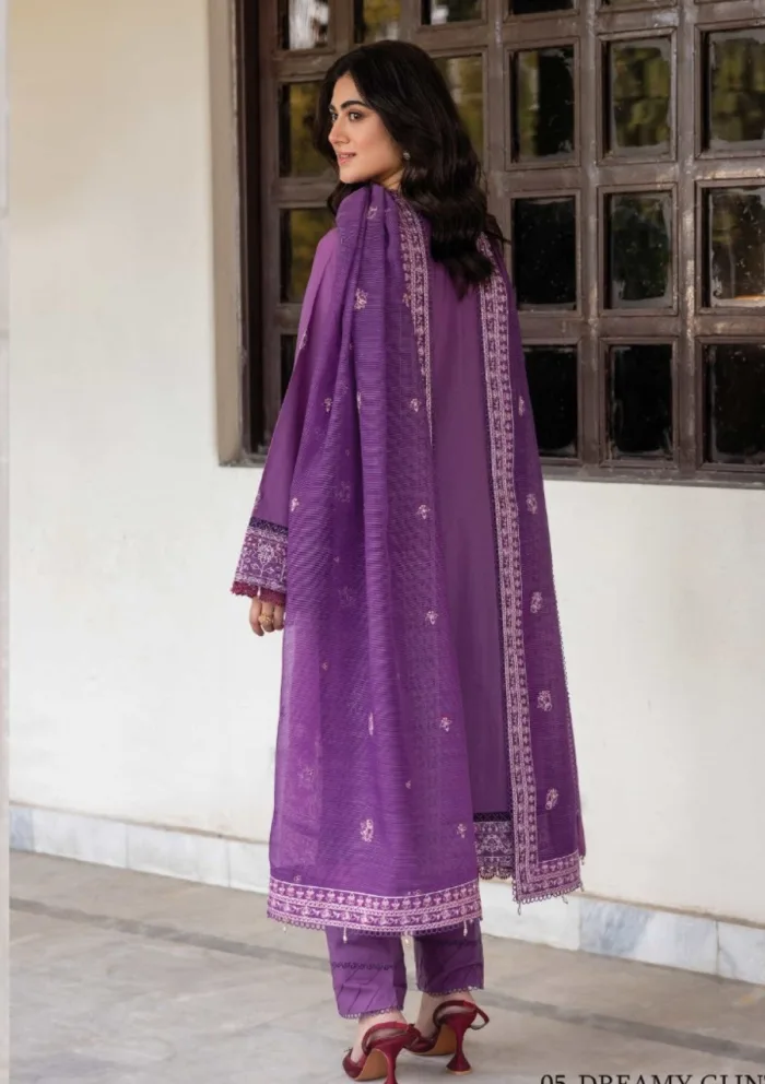 Farasha FB25 05 Dreamy Glint Bahar Luxury Lawn Collection - Image 2