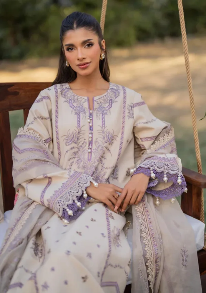 Florent Chikankari 25 FCK 3B Reveerie Luxury Lawn Collection - Image 4