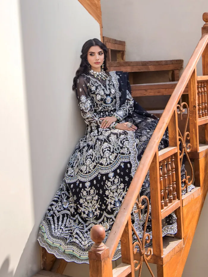 Fozia Khalid Aghoosh Vasl e Yaar Luxury Lawn Collection - Image 7