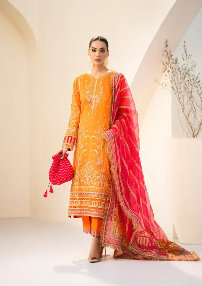 Fozia Khalid Ayika Zebaish Luxury Lawn Collection - Image 2