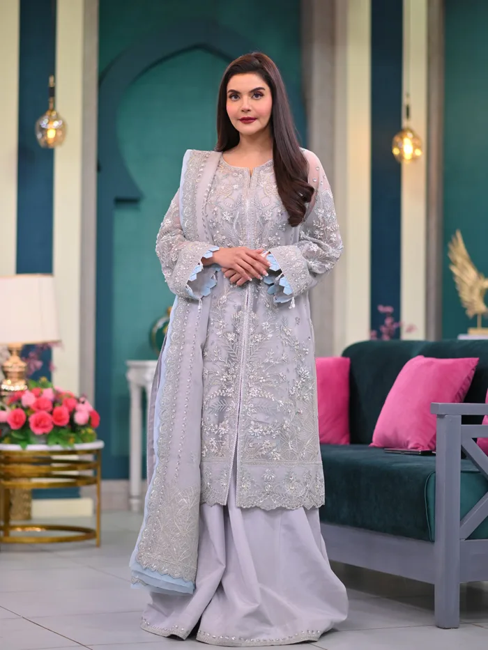 Fozia Khalid Elora Storie D'Amore Luxury Lawn Collection - Image 5