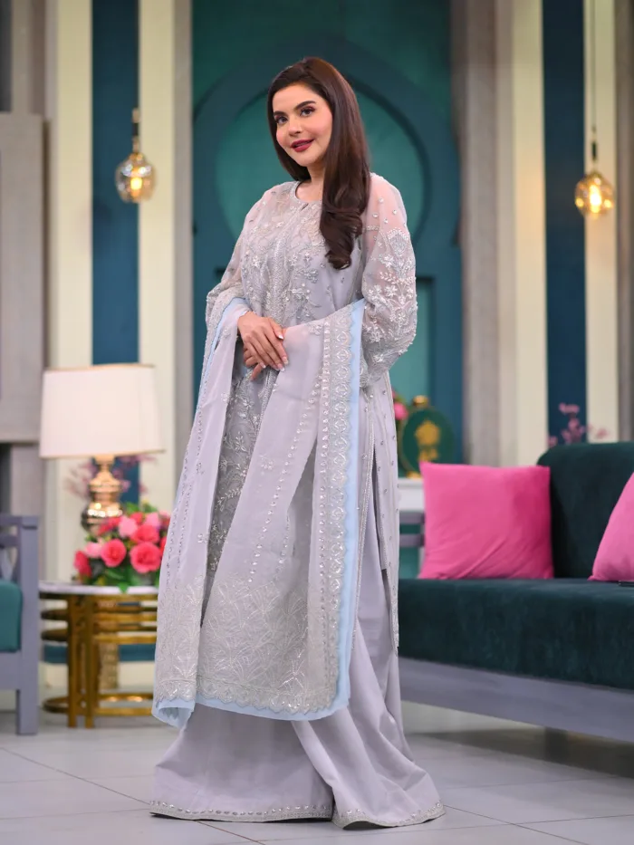 Fozia Khalid Elora Storie D'Amore Luxury Lawn Collection - Image 6