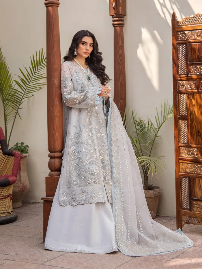 Fozia Khalid Elora Storie D'Amore Luxury Lawn Collection - Image 7