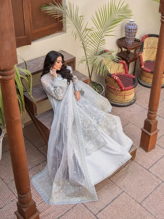 Fozia Khalid Elora Storie D'Amore Luxury Lawn Collection - Image 10