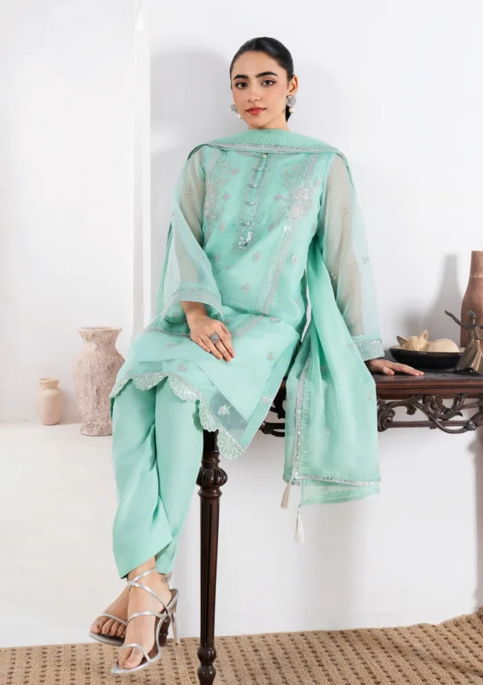 Fozia Khalid FRM25 01 Zehri Rang Mahal Eid Festive Luxury Lawn Collection - Image 4