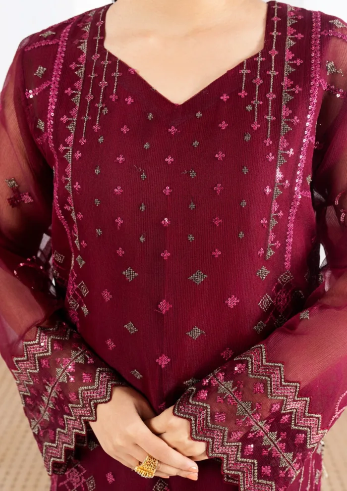 Fozia Khalid FRM25 02 Ruby Rang Mahal Eid Festive Luxury Lawn Collection - Image 7