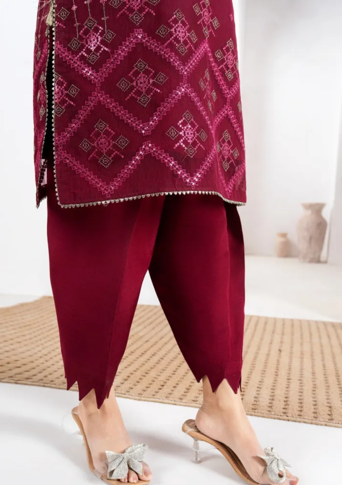 Fozia Khalid FRM25 02 Ruby Rang Mahal Eid Festive Luxury Lawn Collection - Image 8