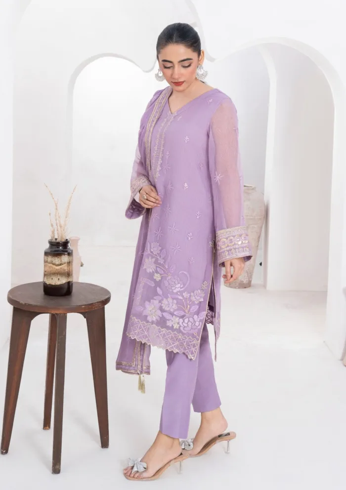 Fozia Khalid FRM25 07 Barq Rang Mahal Eid Festive Luxury Lawn Collection - Image 3