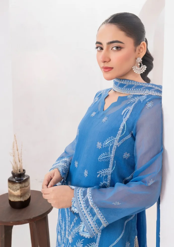 Fozia Khalid FRM25 08 Neelum Rang Mahal Eid Festive Luxury Lawn Collection - Image 5