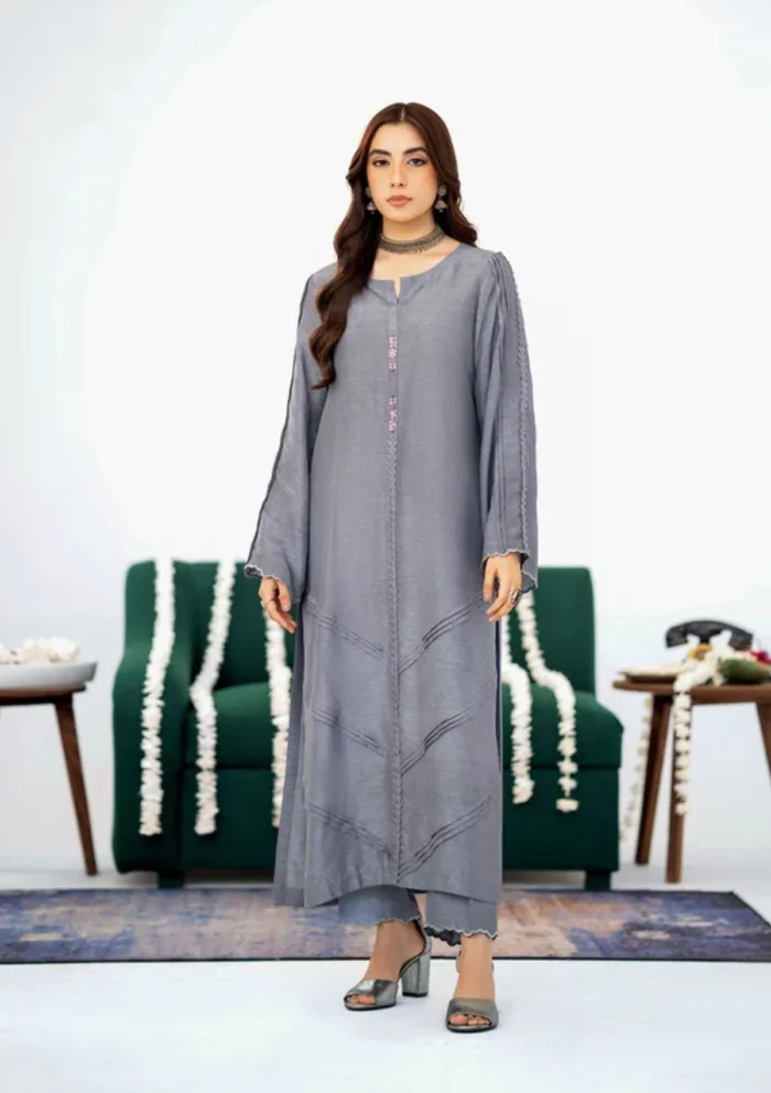 Fozia Khalid FS24 01 Irem Silk Vol III Luxury Lawn Collection - Image 2
