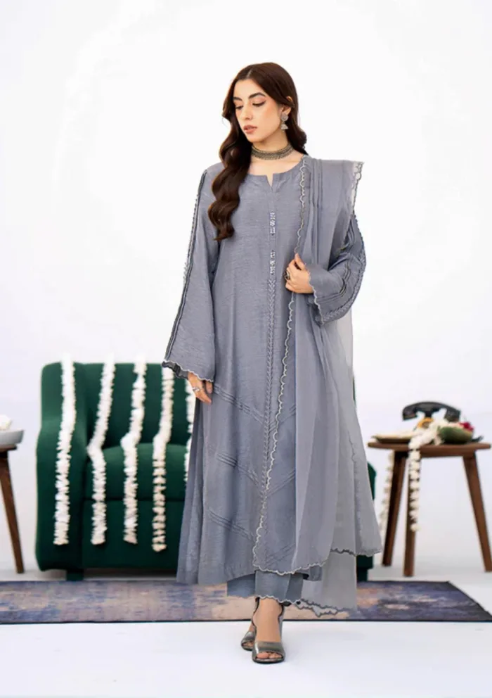 Fozia Khalid FS24 01 Irem Silk Vol III Luxury Lawn Collection - Image 4
