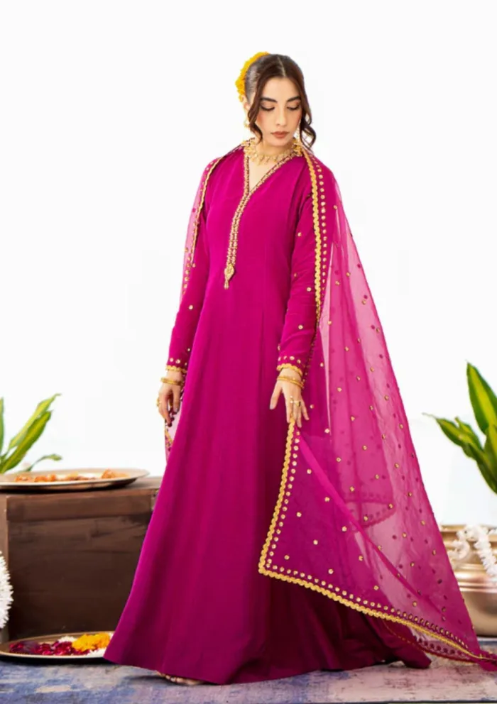 Fozia Khalid FS24 04 Daneen Silk Vol III Luxury Lawn Collection - Image 2