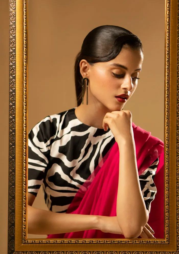 Fozia Khalid Fuchsia Finesse D 06 Silk Edit Luxury Lawn Collection - Image 7