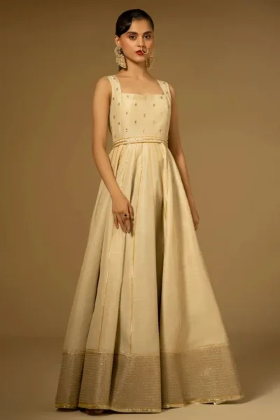 Fozia Khalid Ivory Sequin D 02