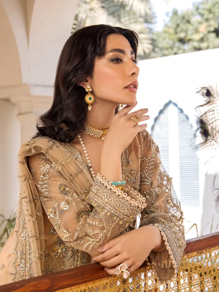 Fozia Khalid Lueur Storie D'Amore Luxury Lawn Collection - Image 3