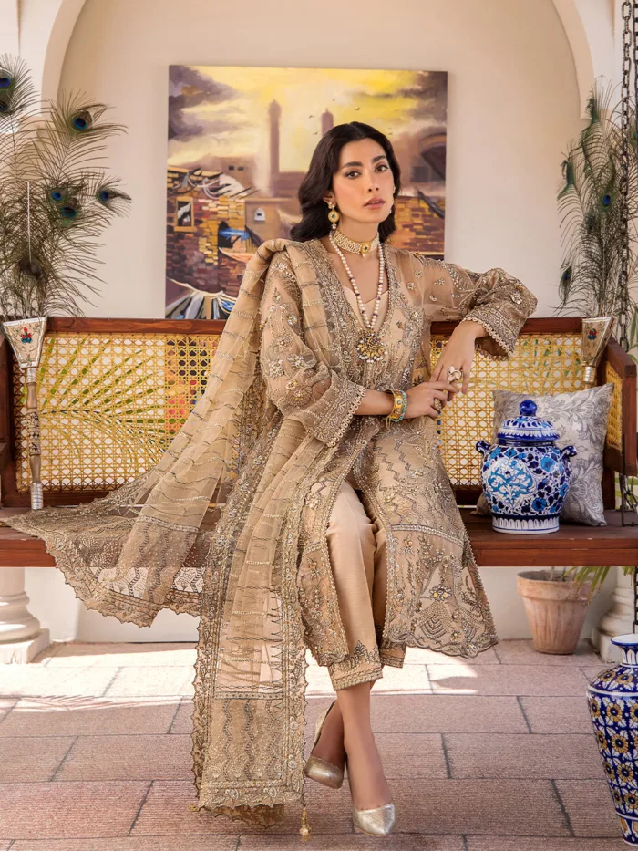 Fozia Khalid Lueur Storie D'Amore Luxury Lawn Collection - Image 4