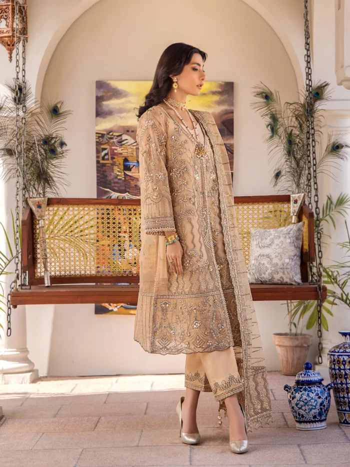 Fozia Khalid Lueur Storie D'Amore Luxury Lawn Collection - Image 5