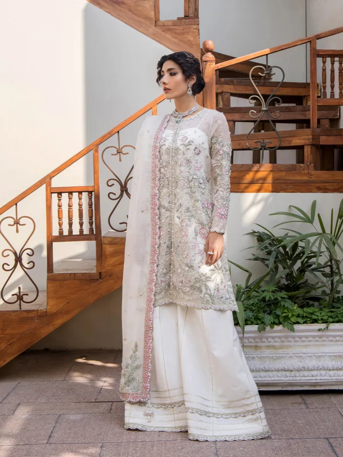 Fozia Khalid Mah e Kaamil Vasl e Yaar Luxury Lawn Collection - Image 3