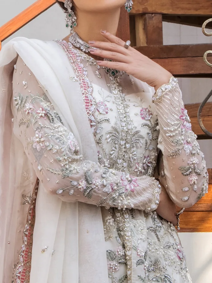 Fozia Khalid Mah e Kaamil Vasl e Yaar Luxury Lawn Collection - Image 6