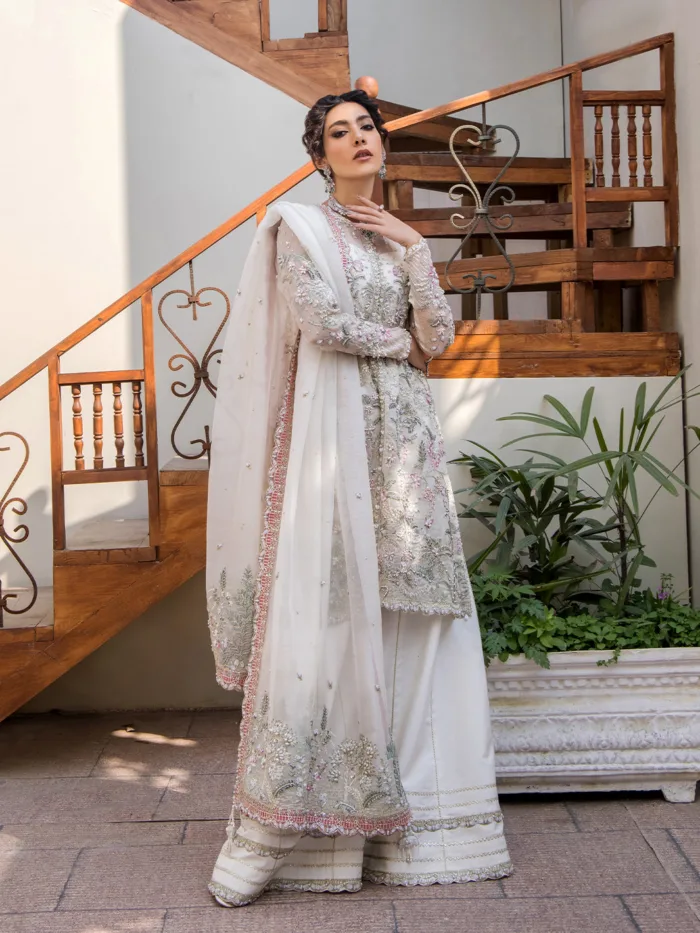 Fozia Khalid Mah e Kaamil Vasl e Yaar Luxury Lawn Collection - Image 7