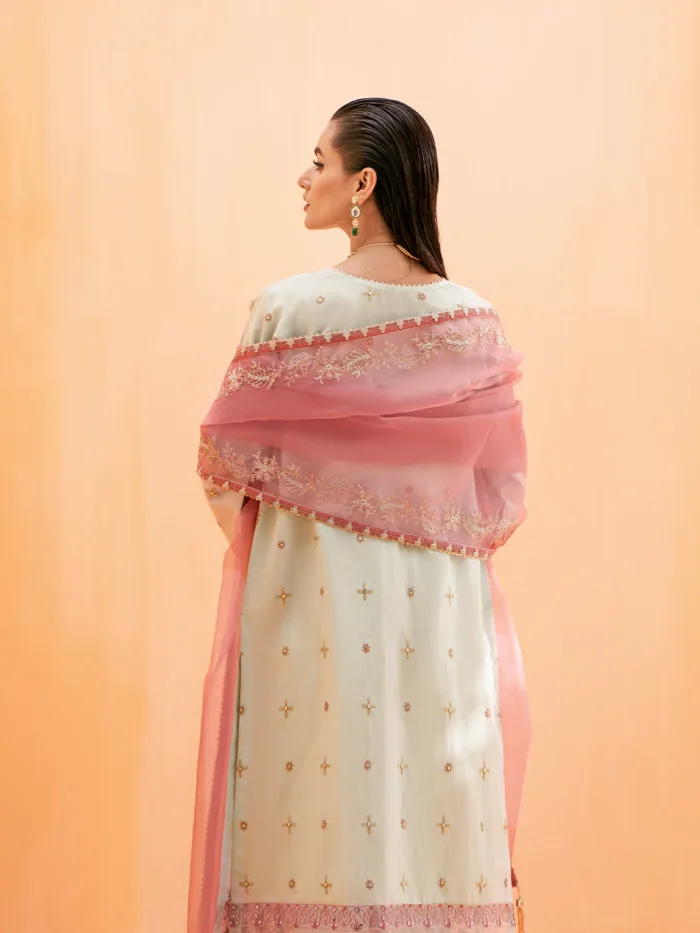 Fozia Khalid Moonlight Jade Elayne Festive Luxury Lawn Collection - Image 8