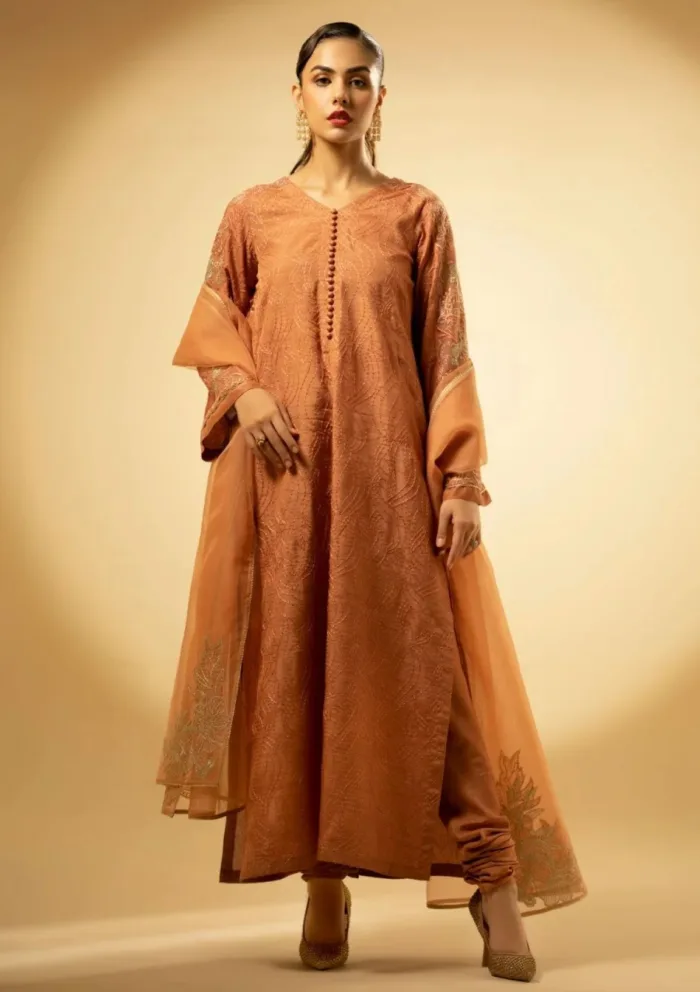 Fozia Khalid Peach Hues D 11