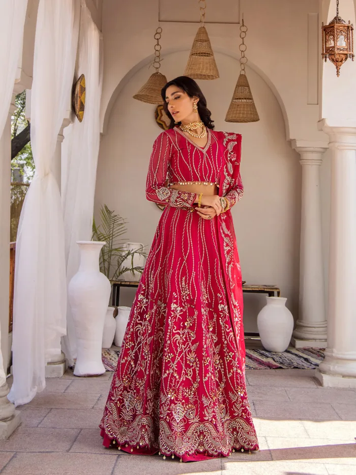 Fozia Khalid Roseate Storie D'Amore Luxury Lawn Collection - Image 2