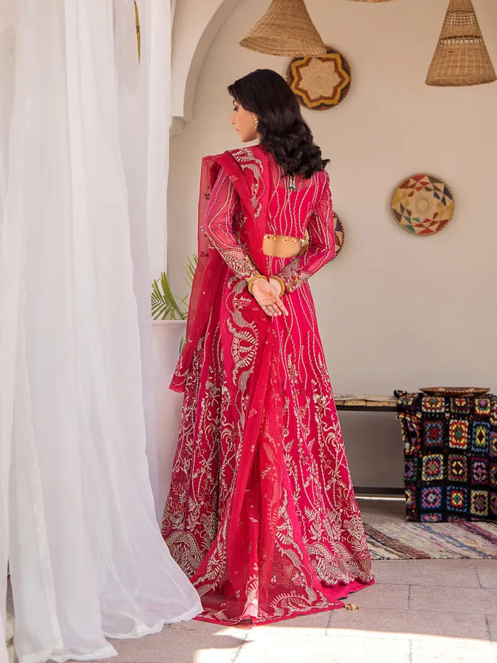 Fozia Khalid Roseate Storie D'Amore Luxury Lawn Collection - Image 5