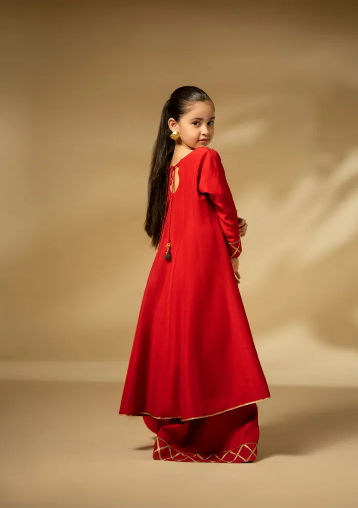 Fozia Khalid Scarlet Dynasty Silk Edit Luxury Lawn Collection - Image 5