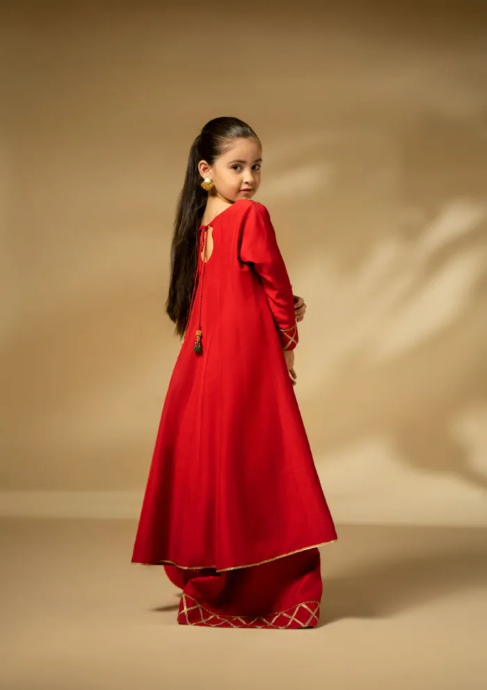 Fozia Khalid Scarlet Dynasty D 04 Silk Edit Luxury Lawn Collection - Image 13