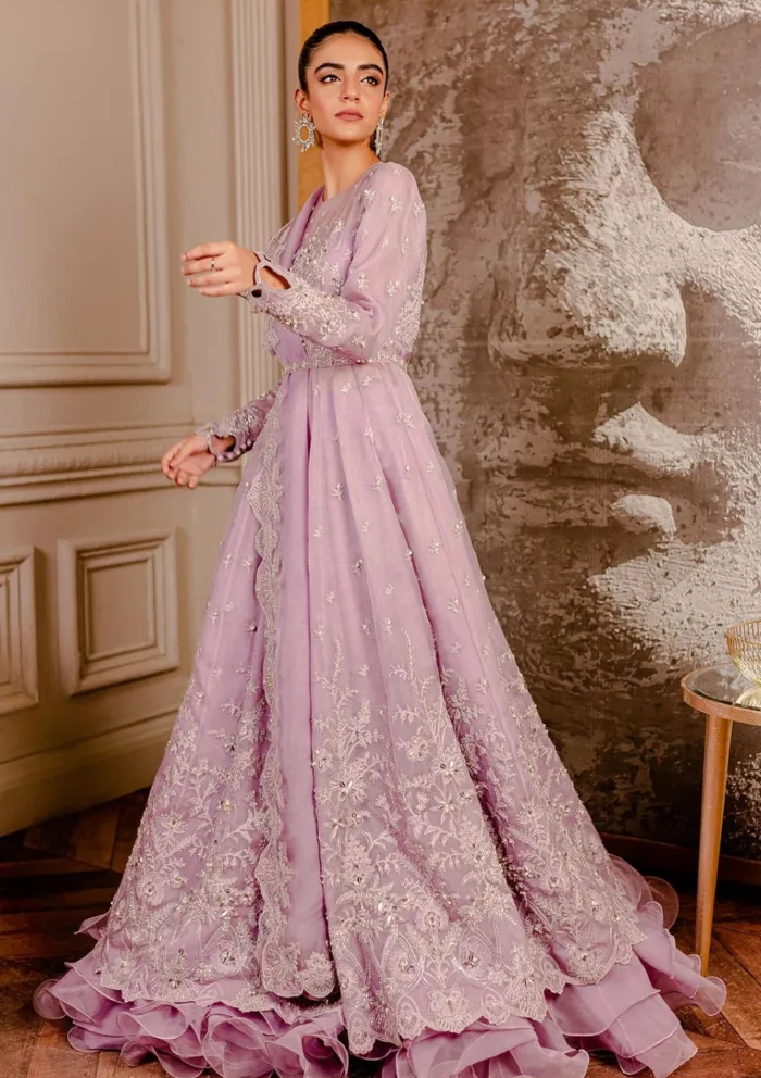 Fozia Khalid VoL 3 Peri Winkle Lumieres Festive Luxury Lawn Collection - Image 2