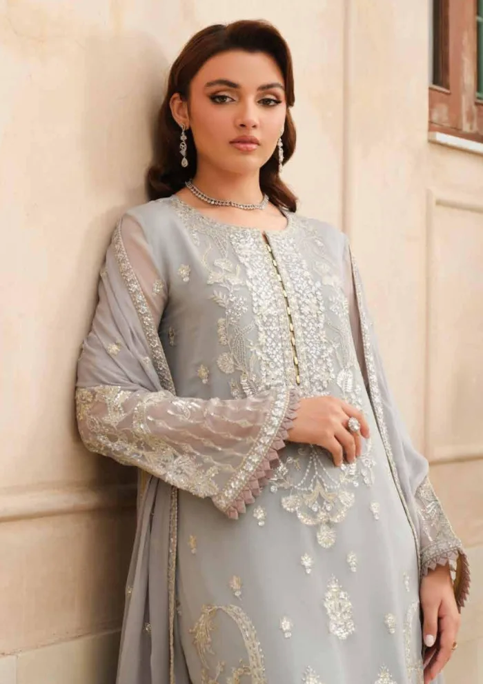 Freesia Premium FW 40033 Fariba Emira 25 Luxury Lawn Collection - Image 2