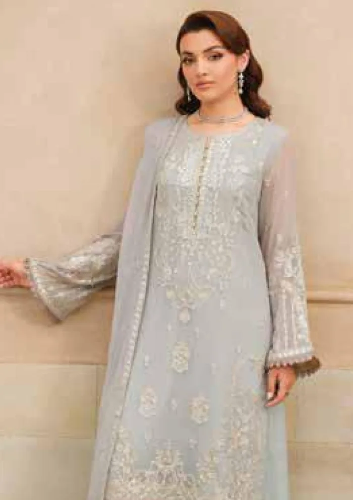 Freesia Premium FW 40033 Fariba Emira 25 Luxury Lawn Collection - Image 3