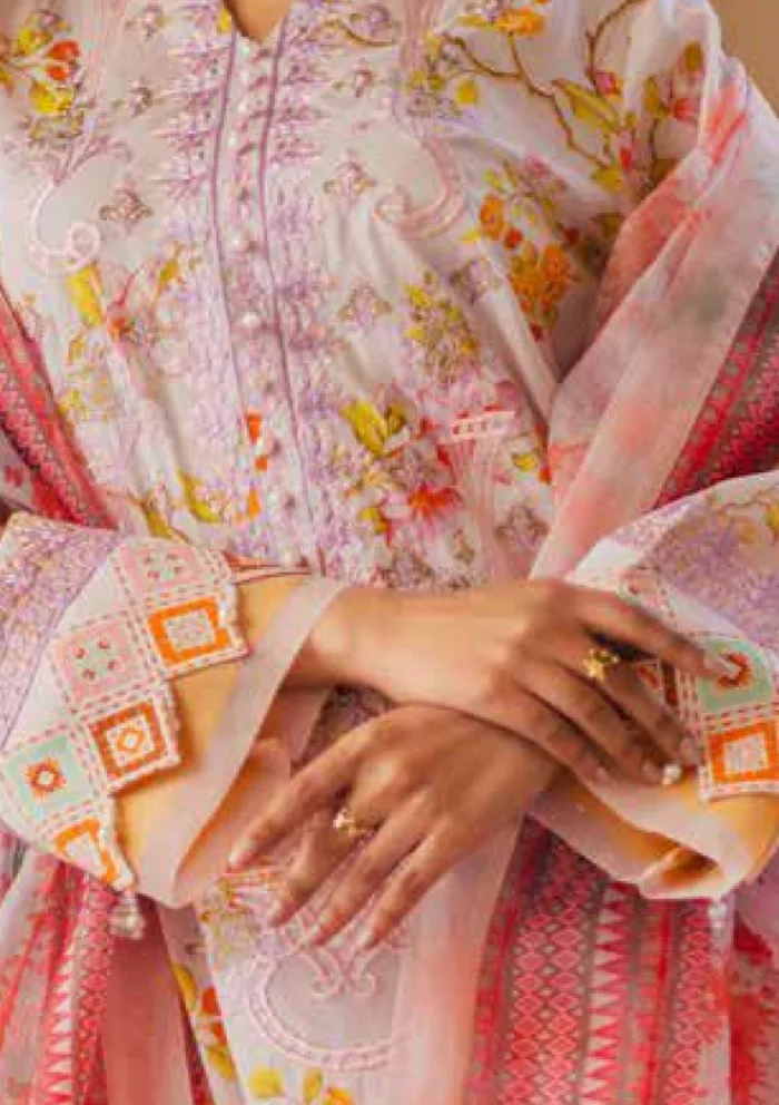 Freesia Premium FW 50071 ADIVA Zen Luxury Lawn Collection - Image 2