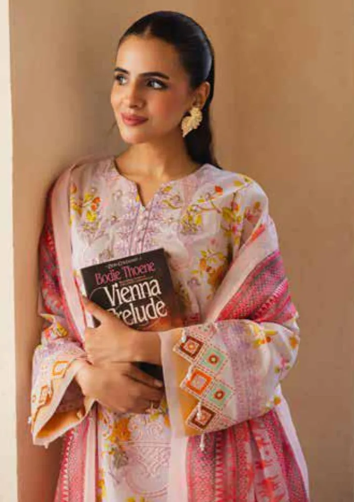 Freesia Premium FW 50071 ADIVA Zen Luxury Lawn Collection - Image 5